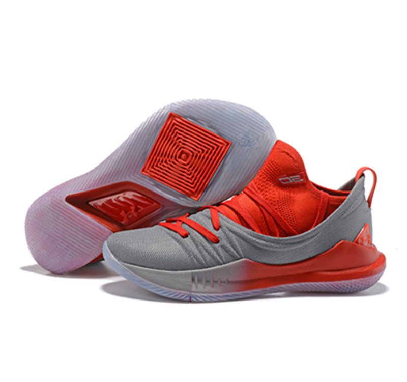 Curry 5 Shoes Red Grey